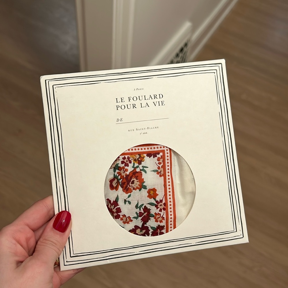 FREE Sezane cotton scarf with purchase from my closet.
